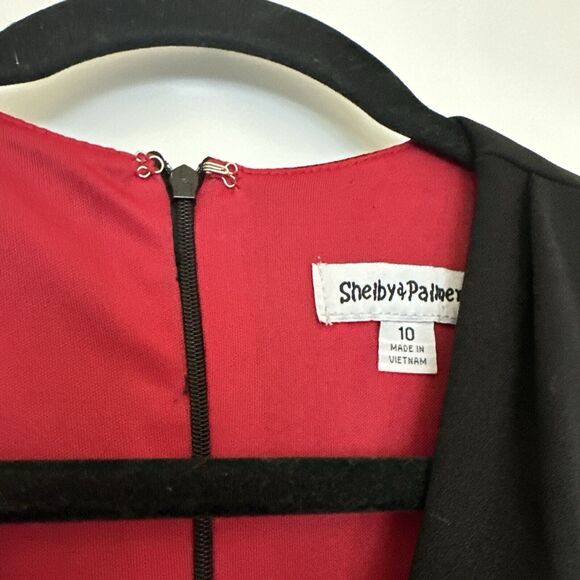 Vintage Houndstooth Jumpsuit Belted Split Leg Women's Size 10 Holiday Party - Picture 2 of 10